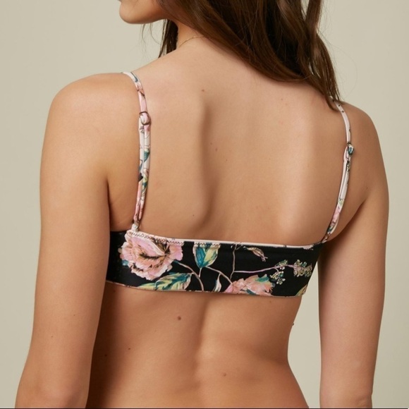 New O'Neil Reversible Floral Revo Bikini Top - Picture 2 of 6